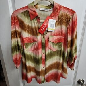 Emily Daniels Multicolor Button-Up Blouse